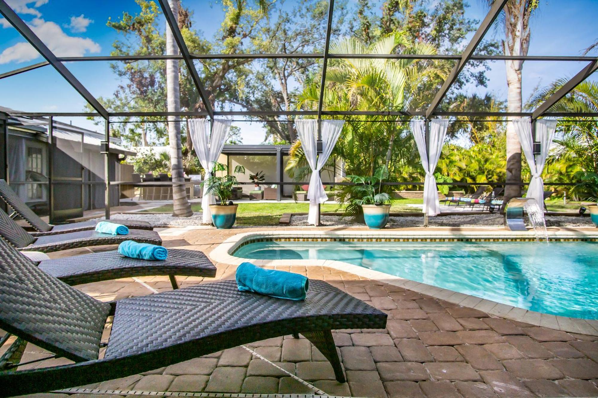 Luxury Zen Den With Heated Pool Just Off Siesta Key Leilighet Sarasota Eksteriør bilde